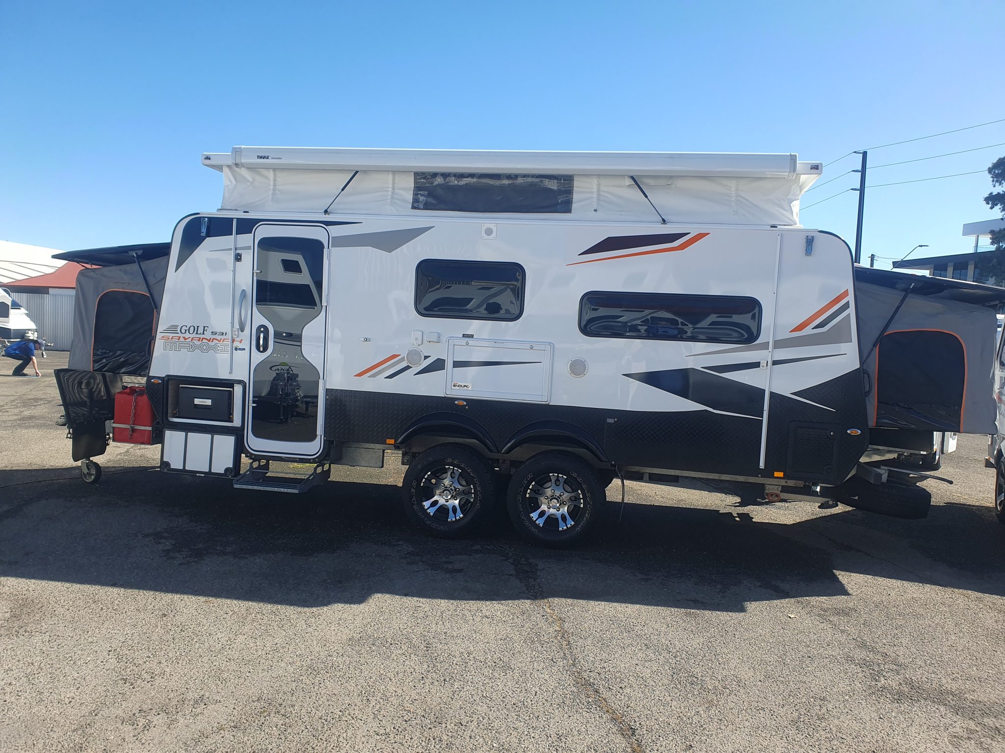 2018 GOLF SAVANNAH MAXXI 531 TANDEM POPTOP CARAVAN - Avan Adelaide